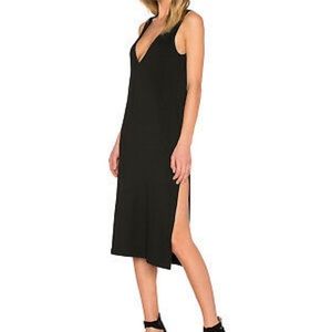 LNA knit deep-v midi dress size XS